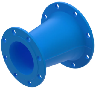 Flenseovergang 100/80 PN10/16 L200