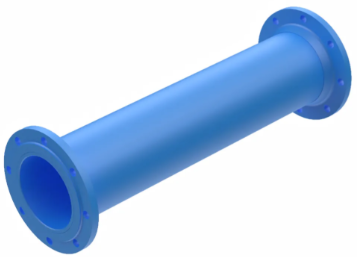 Flenserør DN80 L=300 PN10/40
