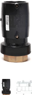Overgang El.Fushion PE SDR11-Messing innv.gj 50x11/2''