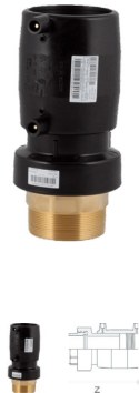 Overgang El.Fushion PE SDR11-Messing utv.gj 32x1''
