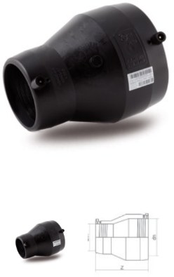 Elektrofusion PE SDR11 Skjøtekobling RED 63-50