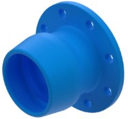 E-PEZ flensemuffe strekkfast PE/PVC DN50/63